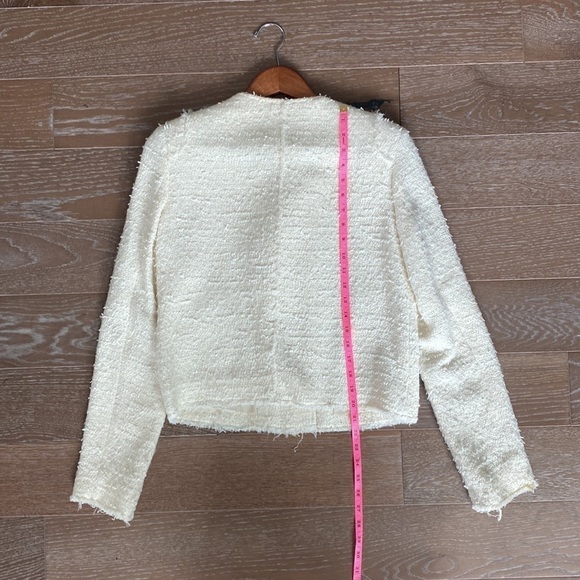 Truth & Pride Cotton Blend Designer Tweed Jacket | Cream | M - Picture 4 of 6